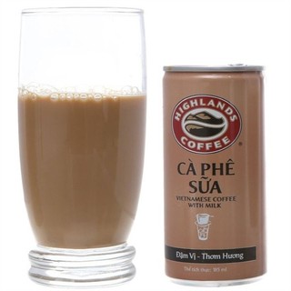 Lốc 6 lon cà phê sữa Highlands 185ml
