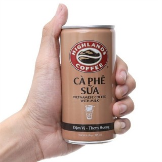 Lốc 6 lon cà phê sữa Highlands 185ml