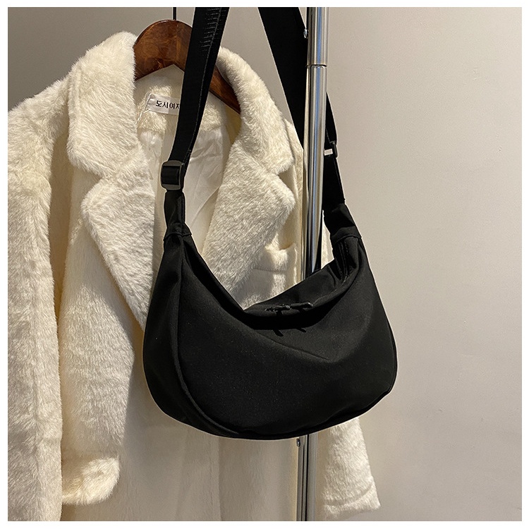 Deere Túi Đeo Chéo Vai Bằng Vải oxford Màu Trơn Sức Chứa Lớn Phong Cách Nhật Bản Đơn Giản Cho Nữ