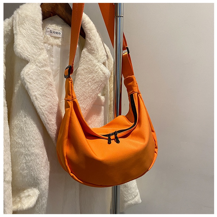 Deere Túi Đeo Chéo Vai Bằng Vải oxford Màu Trơn Sức Chứa Lớn Phong Cách Nhật Bản Đơn Giản Cho Nữ