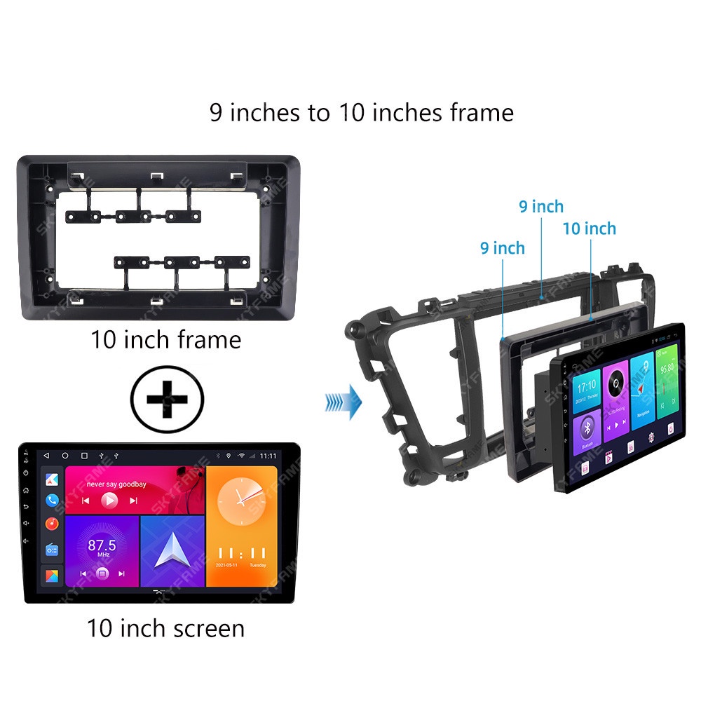 Xps Bộ Khung Gắn Màn Hình Phía Sau Máy Phát cd dvd radio 10 / 9 / 7 inch