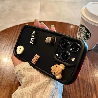 Ốp Điện Thoại Silicon Mềm Chống Sốc Hình Gấu 3d Cho iphone 11 13 12 14 15 pro max plus 6 s 7 8 plus x xr xs max se 2020 14plus