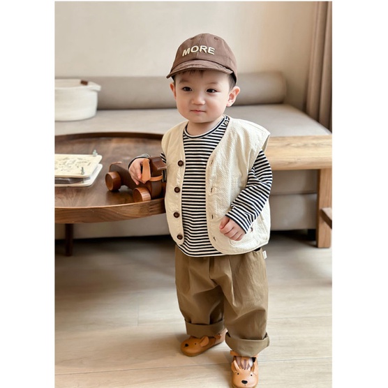 Áo Khoác Không Tay Thêu Họa Tiết Phong Cách Mới Thời Trang Xuân Thu Cho Bé Trai