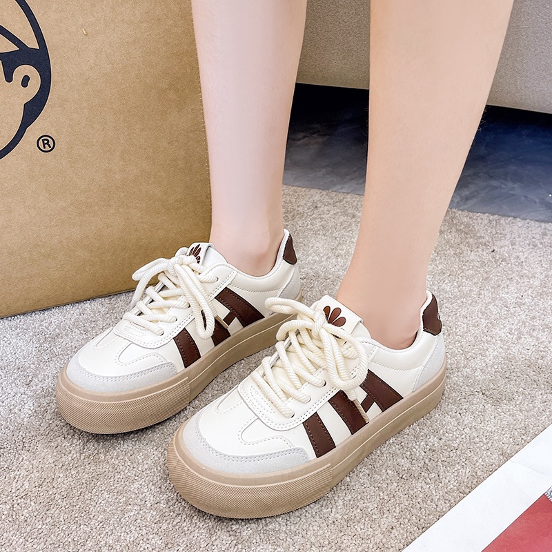 Giày Sneaker Đế Cao Su Thời Trang Phong Cách Hàn Quốc Cho Nữ