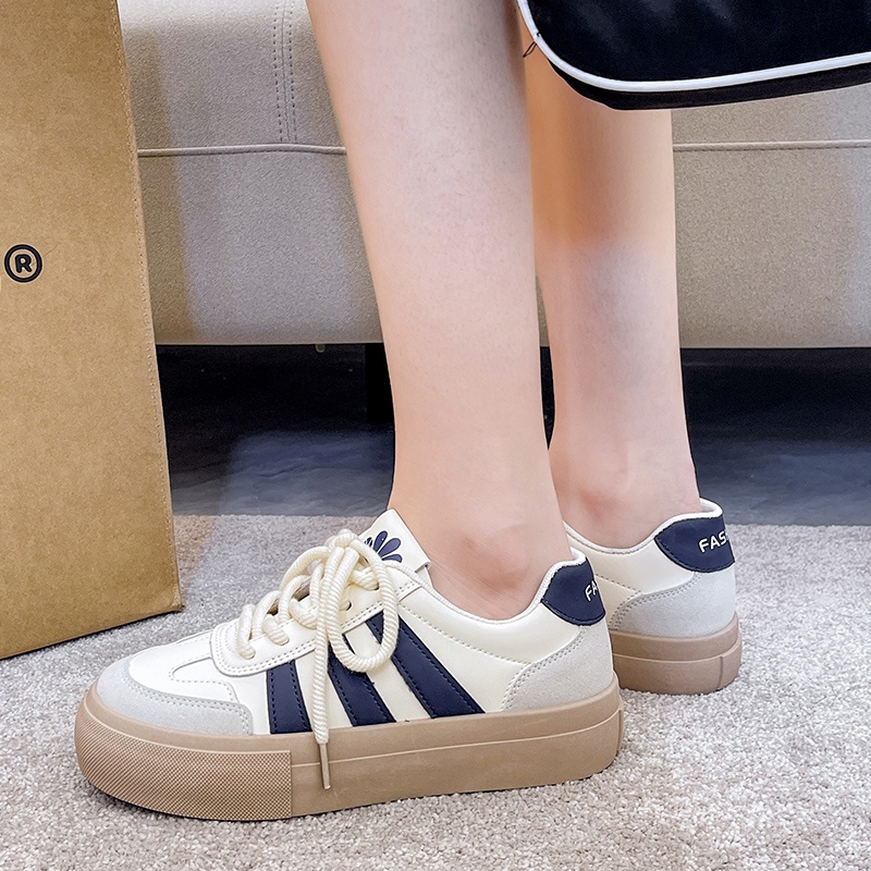Giày Sneaker Đế Cao Su Thời Trang Phong Cách Hàn Quốc Cho Nữ