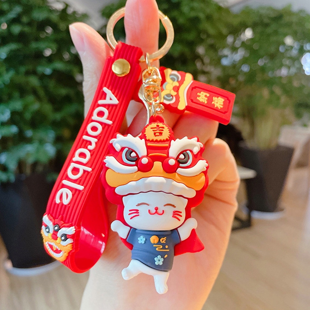 Set 2 Móc Khóa May Mắn Thiết Kế Tinh Xảo Dễ Thương Ví