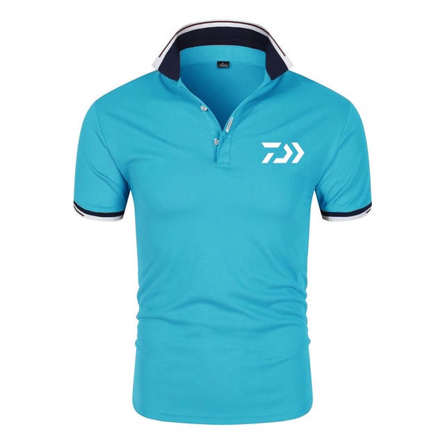 Daiwa Áo Thun polo Tay Ngắn Màu Trơn In Họa Tiết Thời Trang Mùa Hè Cho Nam