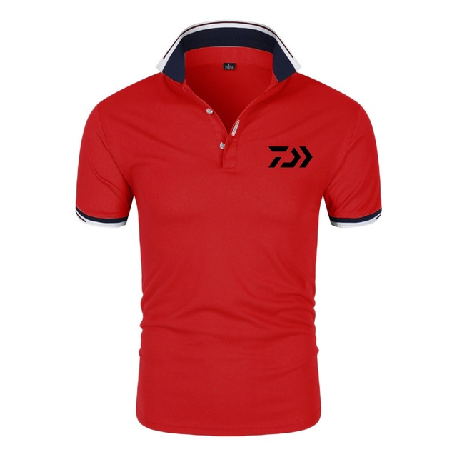 Daiwa Áo Thun polo Tay Ngắn Màu Trơn In Họa Tiết Thời Trang Mùa Hè Cho Nam
