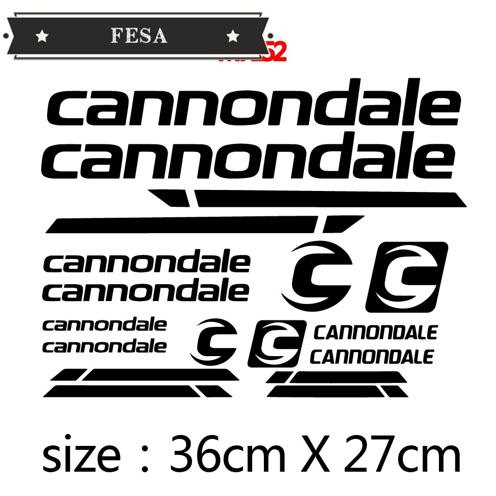 Cannondale Đề Can vinyl Dán Khung Xe Đạp Leo Núi / Đường Dài Trang Trí