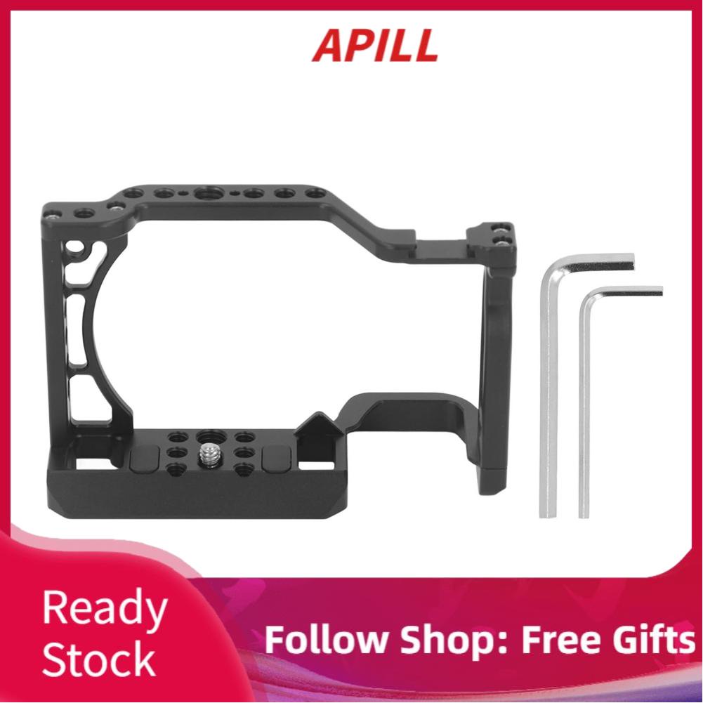 Apill Cage with Cold Shoe Interface  Slip Gasket Aluminum Alloy Metal for A6600 Lightweight