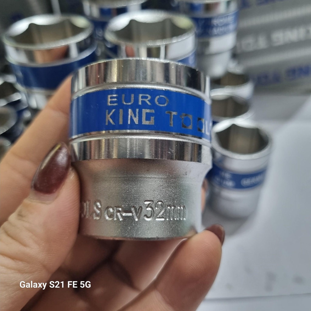 Khẩu 1/2 Ngắn EURO KING TOOLS 20-21-22-23-24-27-30-32mm