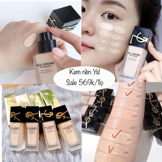 Kem nền ysl all hour liquid foundation spf20/pa+++ chính hãng