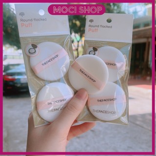 Bông đánh phấn phủ the face shop túi 2 miếng "moci shop"