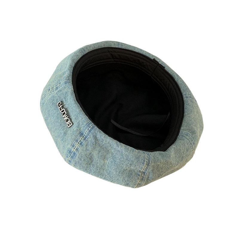 Mũ beret denim Phong Cách Thời Trang Hàn Quốc Nhật Bản Dành Cho Nữ