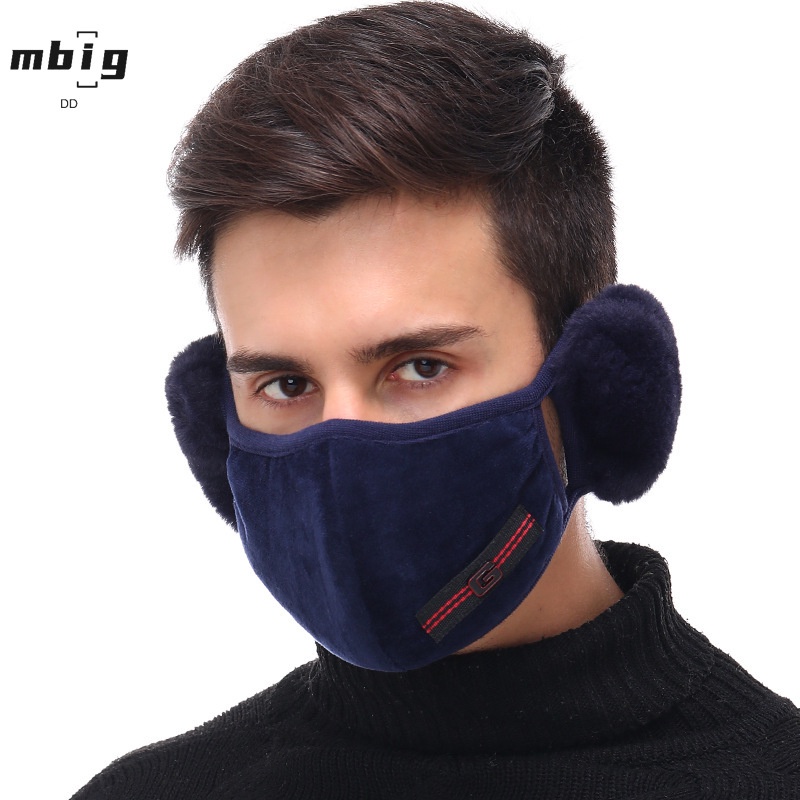 Khẩu Trang 2 Trong 1 Che Tai Giữ Ấm Mùa Đông Cho Nam Nữ