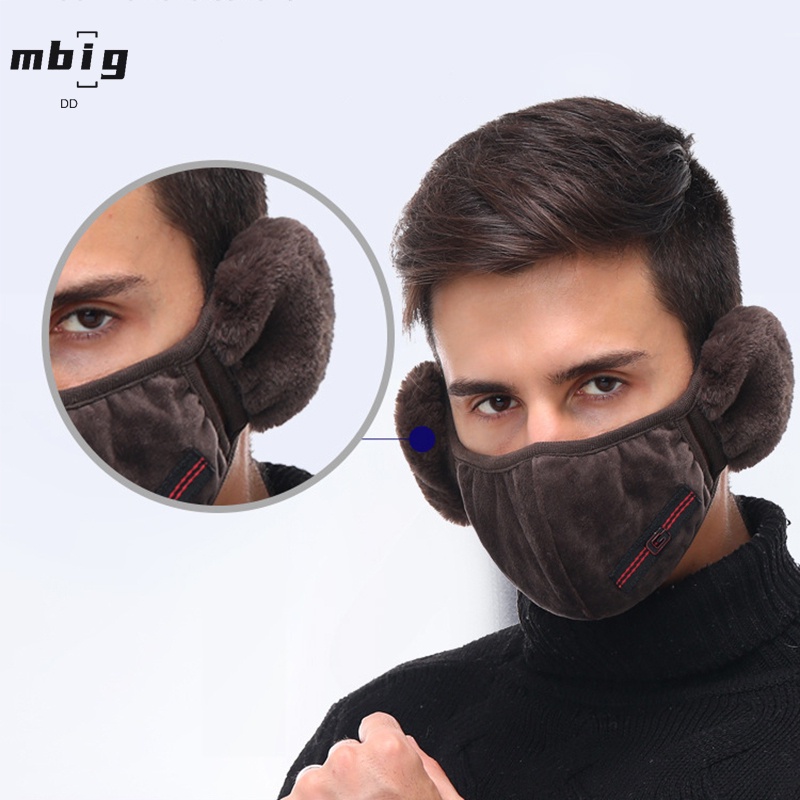 Khẩu Trang 2 Trong 1 Che Tai Giữ Ấm Mùa Đông Cho Nam Nữ
