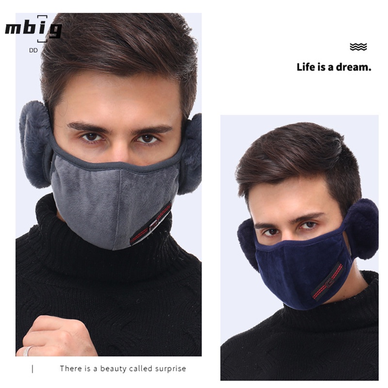 Khẩu Trang 2 Trong 1 Che Tai Giữ Ấm Mùa Đông Cho Nam Nữ