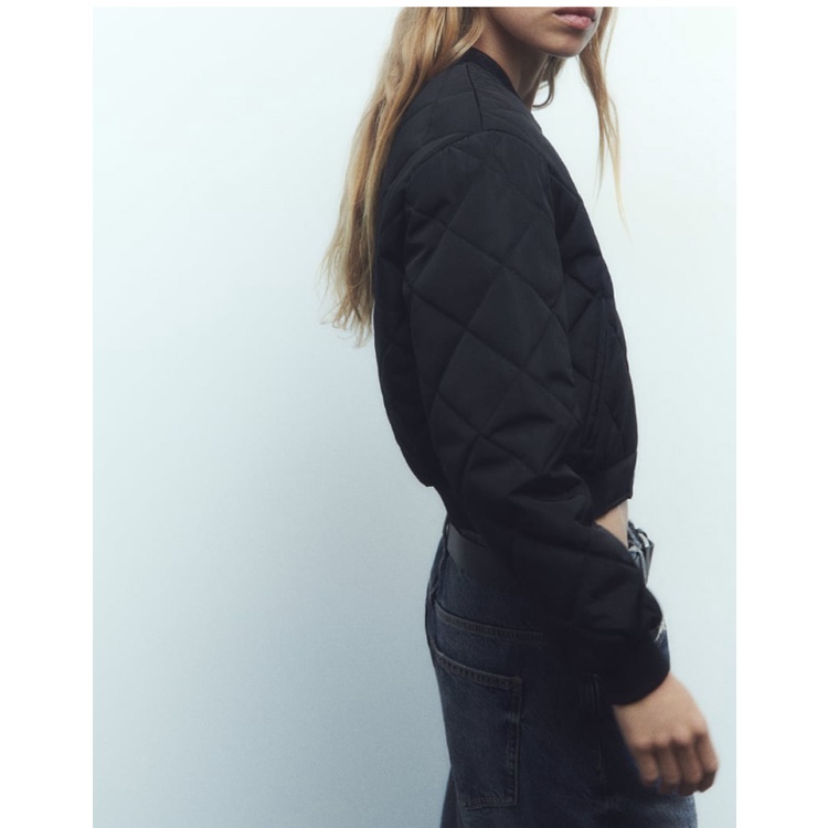 Za Áo Khoác bomber Nữ Đệm cotton Dáng Ngắn Thời Trang Mùa Thu 233046227