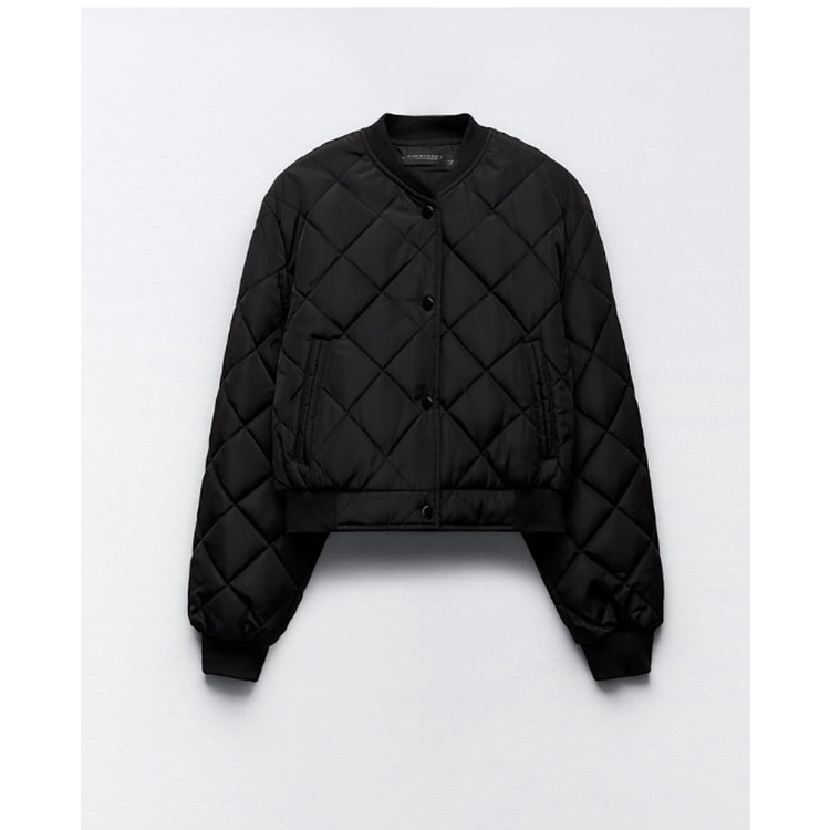 Za Áo Khoác bomber Nữ Đệm cotton Dáng Ngắn Thời Trang Mùa Thu 233046227