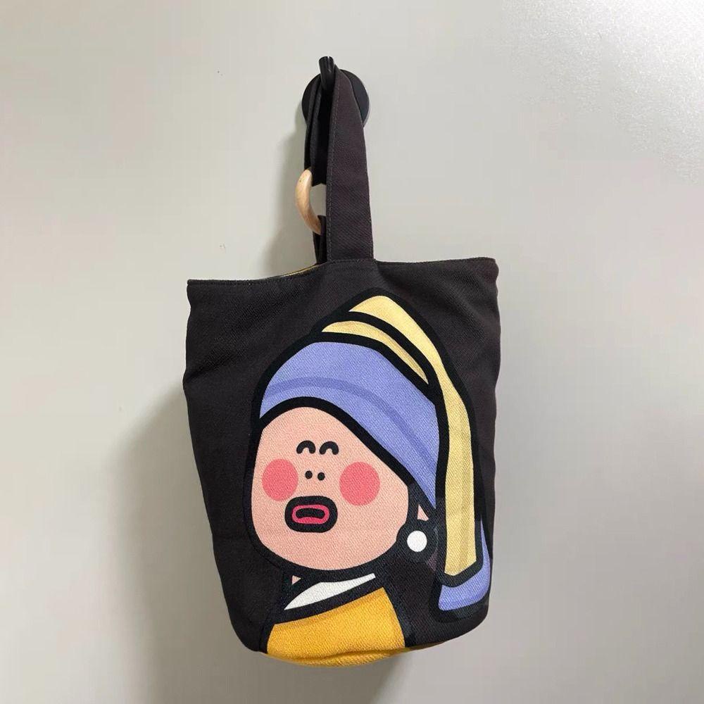 Túi vải Cỡ Lớn In Họa Tiết Hoạt Hình Thời Trang Cho Nữ