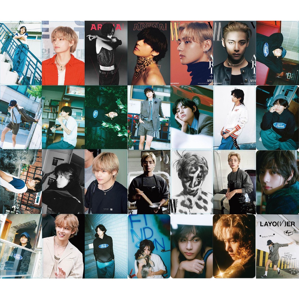 KPOP BTS V Solo Album Layover Photocard Lomo Card Postcard 55pcs/box