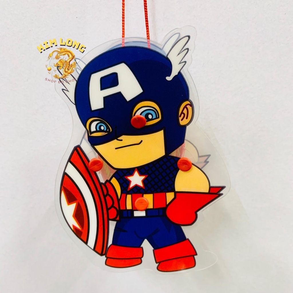 1 cái lồng đèn trung thu mini 10cm - 13cm bằng nhựa có đèn led 7 màu nhiều mẫu phụ kiện trang trí quà tặng trung thu