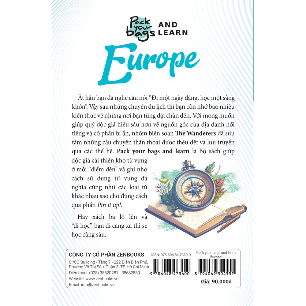 Sách Pack Your Bags And Learn Europe
