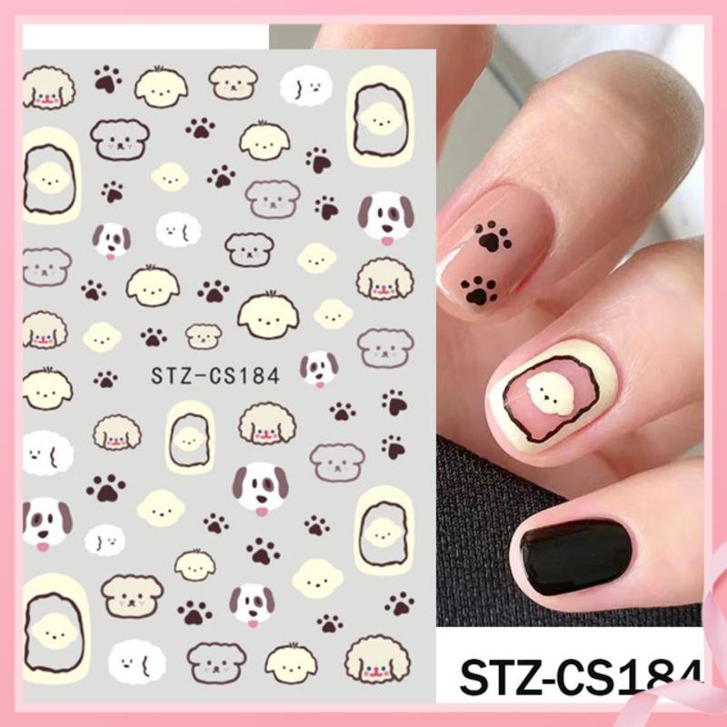 Mới Sticker Dán Móng Tay Họa Tiết Hoạt Hình graffiti Dễ Thương Bắt Mắt