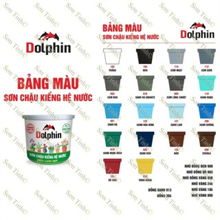 Sơn Chậu Kiểng chậu cảnh Dolphin Láng mịn Hệ nước không độc tố trọng lượng 1KG