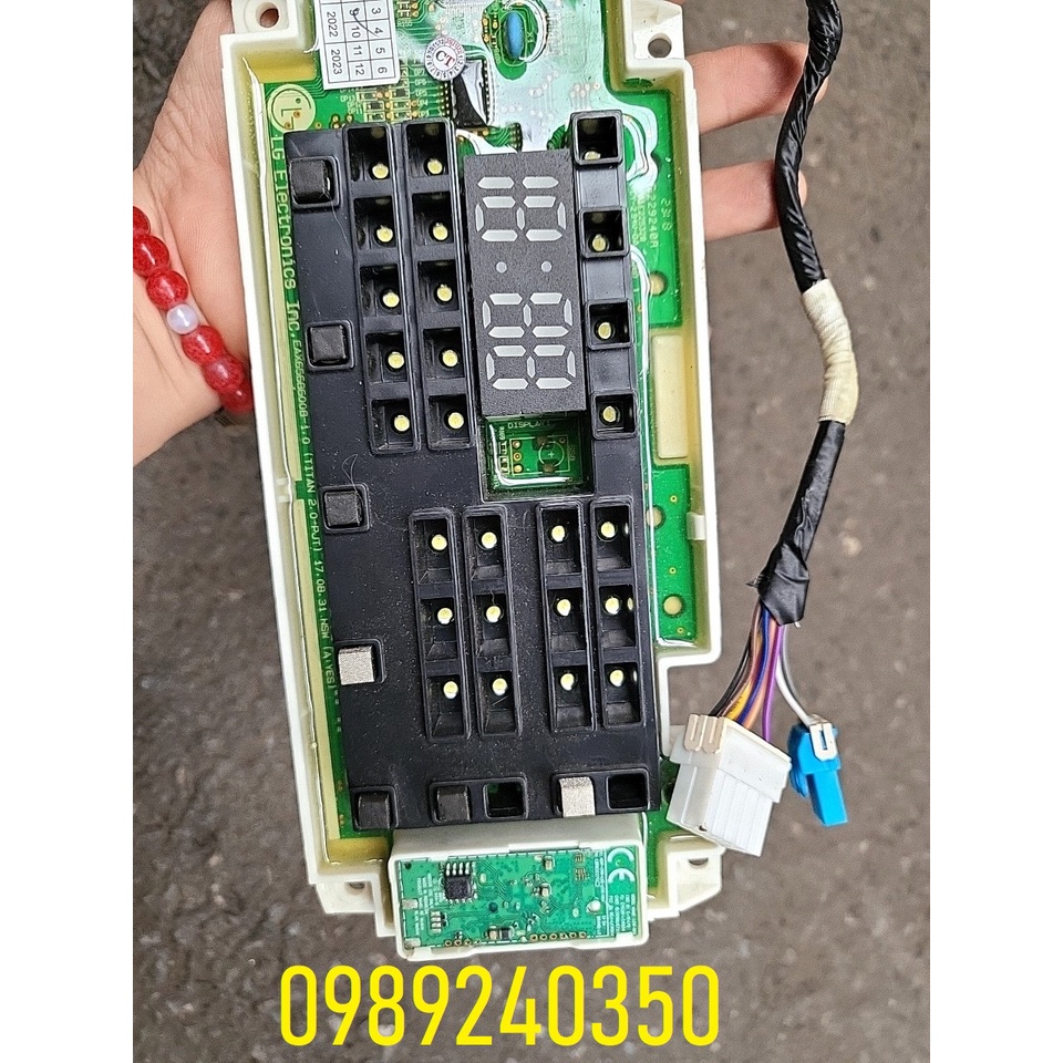 Bo mạch hiển thị máy giặt LG cửa ngang 9 dây  mới chính hãng