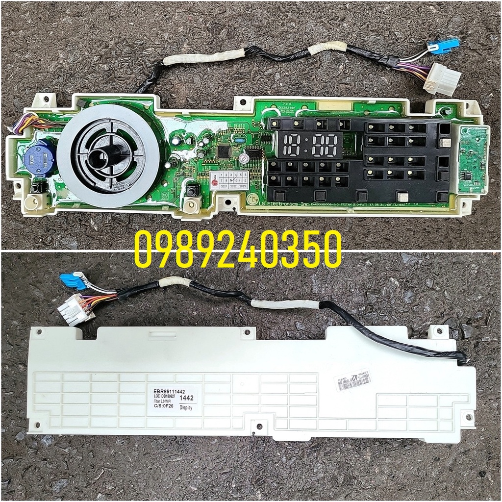Bo mạch hiển thị máy giặt LG cửa ngang 9 dây  mới chính hãng