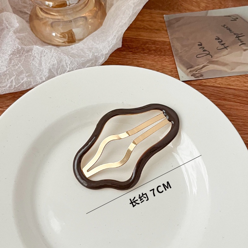 Bb Kẹp Tóc Mái Bên Phong Cách Hàn Quốc Mới Hình Đám Mây Không Đều Dầu Gãy Tóc Mái