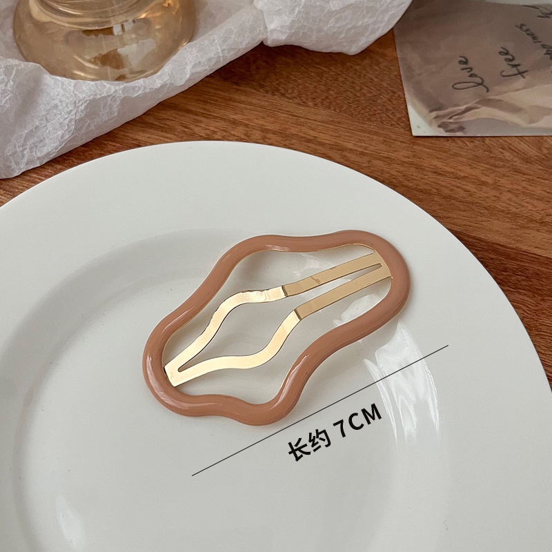 Bb Kẹp Tóc Mái Bên Phong Cách Hàn Quốc Mới Hình Đám Mây Không Đều Dầu Gãy Tóc Mái