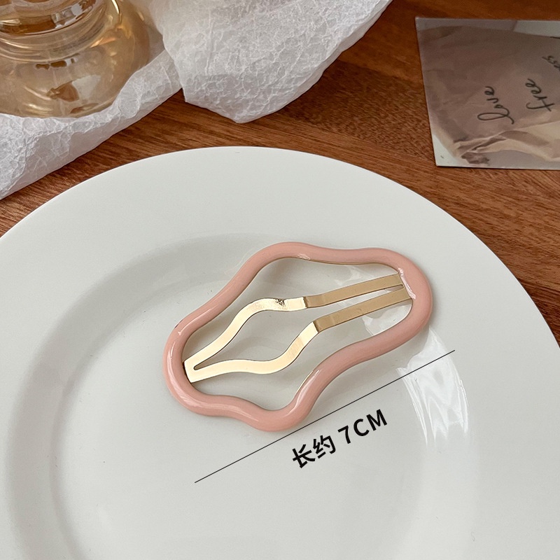 Bb Kẹp Tóc Mái Bên Phong Cách Hàn Quốc Mới Hình Đám Mây Không Đều Dầu Gãy Tóc Mái