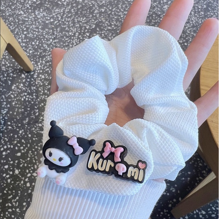 Buộc Tóc Scrunchies Kuromi Hàng To Đẹp Dễ Thương
