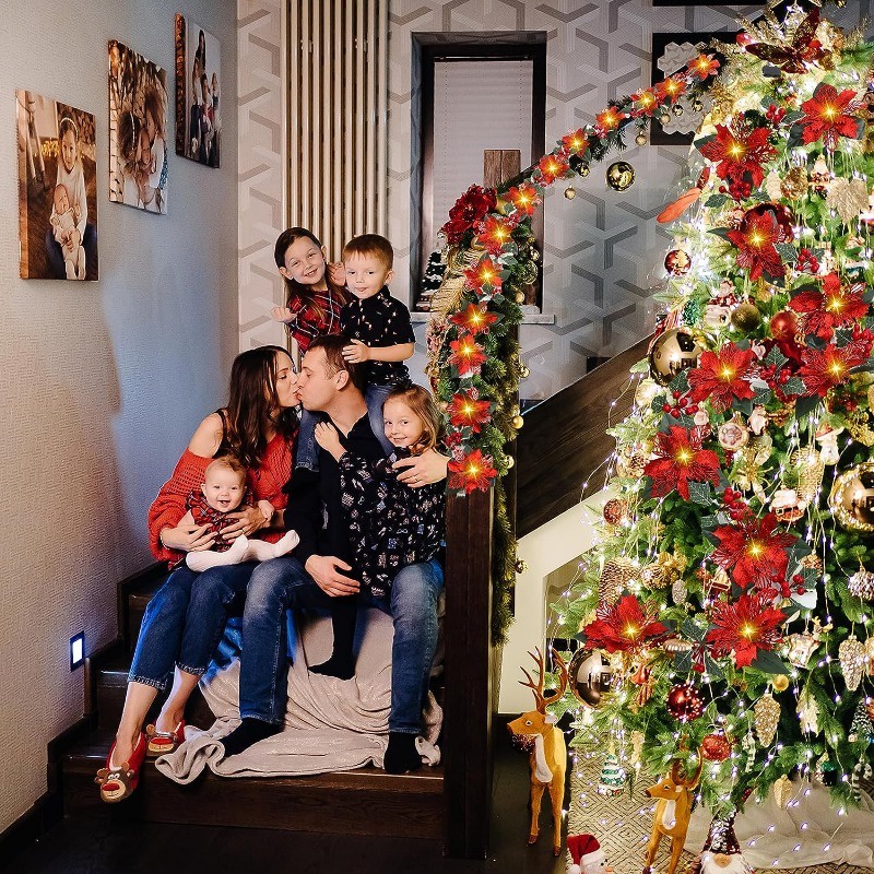 2m Dây Đèn led Phát Sáng Trang Trí Giáng Sinh / Trong Nhà / Ngoài Trời / Năm Mới
