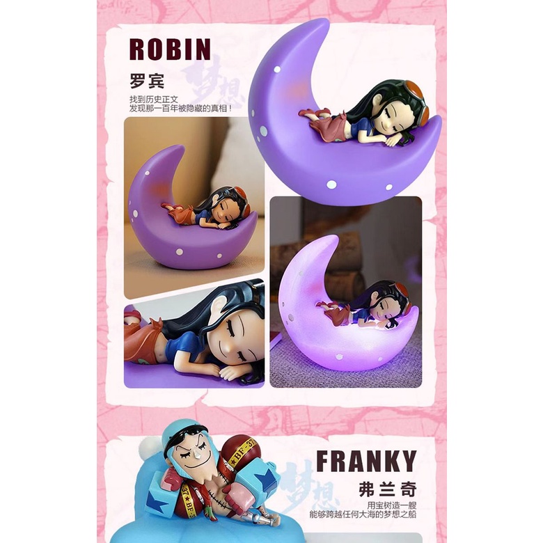 ❤Genuine❤One Piece Sweet Dream Night Light Series bilnd box.Đồ chơi hợp thời trang.Quà.BÚP BÊ.mô hình nhân vật