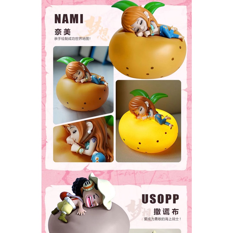 ❤Genuine❤One Piece Sweet Dream Night Light Series bilnd box.Đồ chơi hợp thời trang.Quà.BÚP BÊ.mô hình nhân vật