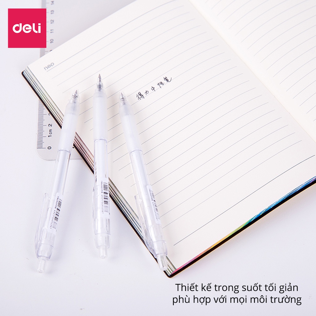 Bút Gel Bút Bi Nước Mực Màu Đen  Phù Hợp Viết Sổ Calligraphy Ngòi 0.5mm Dành Cho Văn Phòng Học Sinh 1Chiếc