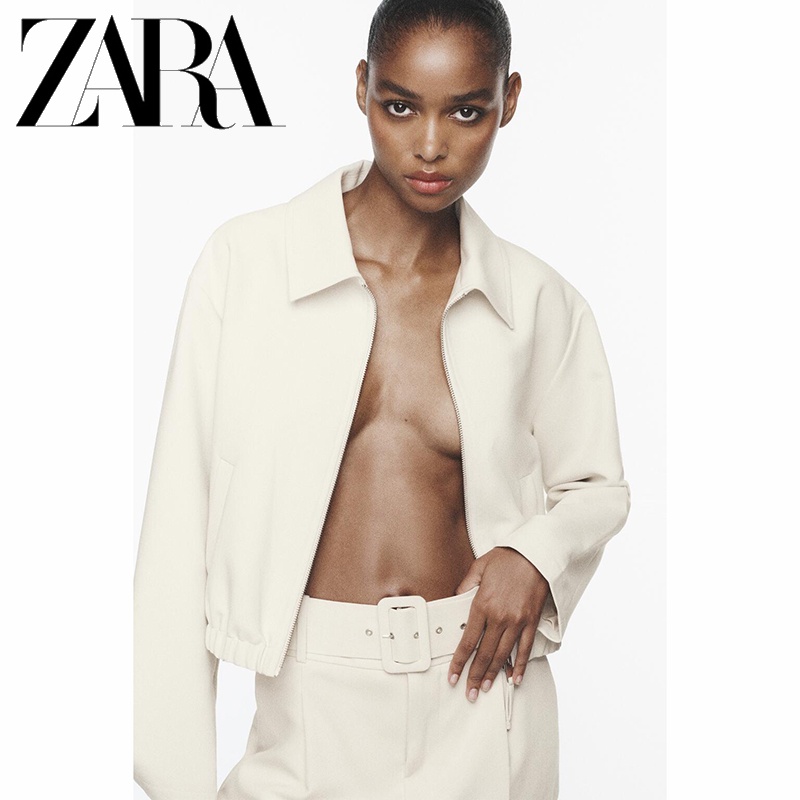 Zara Áo Khoác bomber Thời Trang Cá Tính Cho Nữ