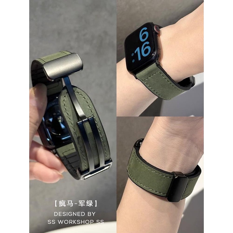 Dây Đeo Bằng Da Thật Có Khóa Nam Châm Cho Đồng Hồ Thông Minh redmi watch 3 active