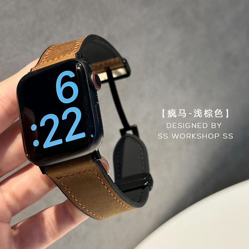 Dây Đeo Bằng Da Thật Có Khóa Nam Châm Cho Đồng Hồ Thông Minh redmi watch 3 active