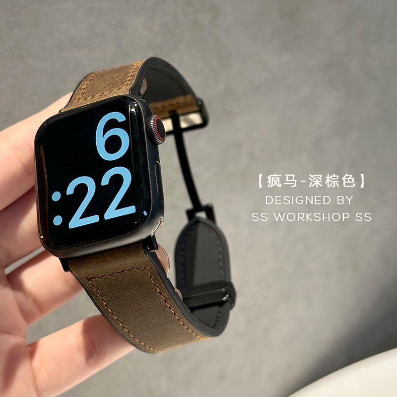 Dây Đeo Bằng Da Thật Có Khóa Nam Châm Cho Đồng Hồ Thông Minh redmi watch 3 active