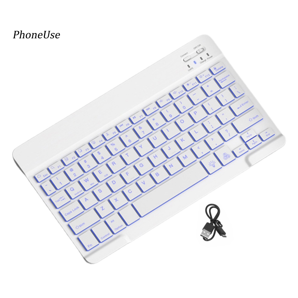 Pu Bàn Phím bluetooth Không Dây mini Siêu Mỏng Nhẹ Thoáng Khí Có Thể Sạc Lại 30 Phím