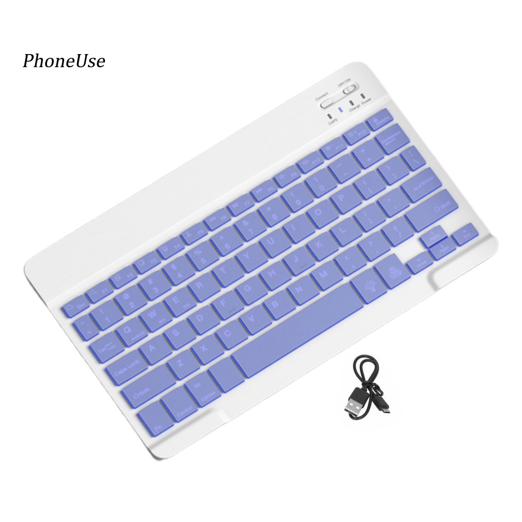 Pu Bàn Phím bluetooth Không Dây mini Siêu Mỏng Nhẹ Thoáng Khí Có Thể Sạc Lại 30 Phím