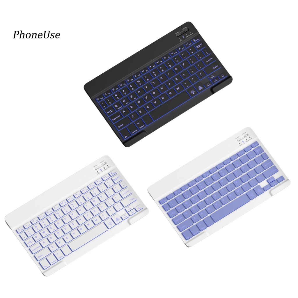 Pu Bàn Phím bluetooth Không Dây mini Siêu Mỏng Nhẹ Thoáng Khí Có Thể Sạc Lại 30 Phím