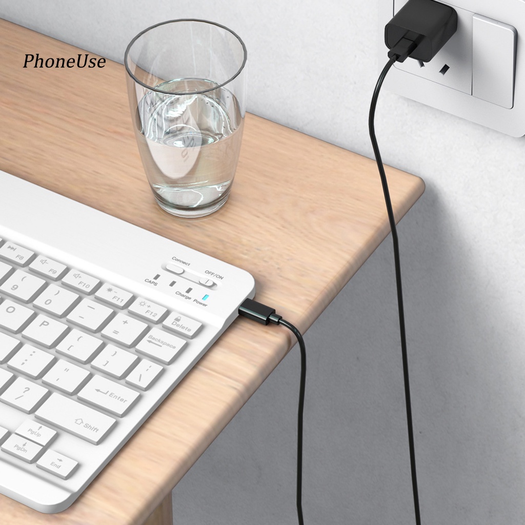 Pu Bàn Phím bluetooth Không Dây mini Siêu Mỏng Nhẹ Thoáng Khí Có Thể Sạc Lại 30 Phím
