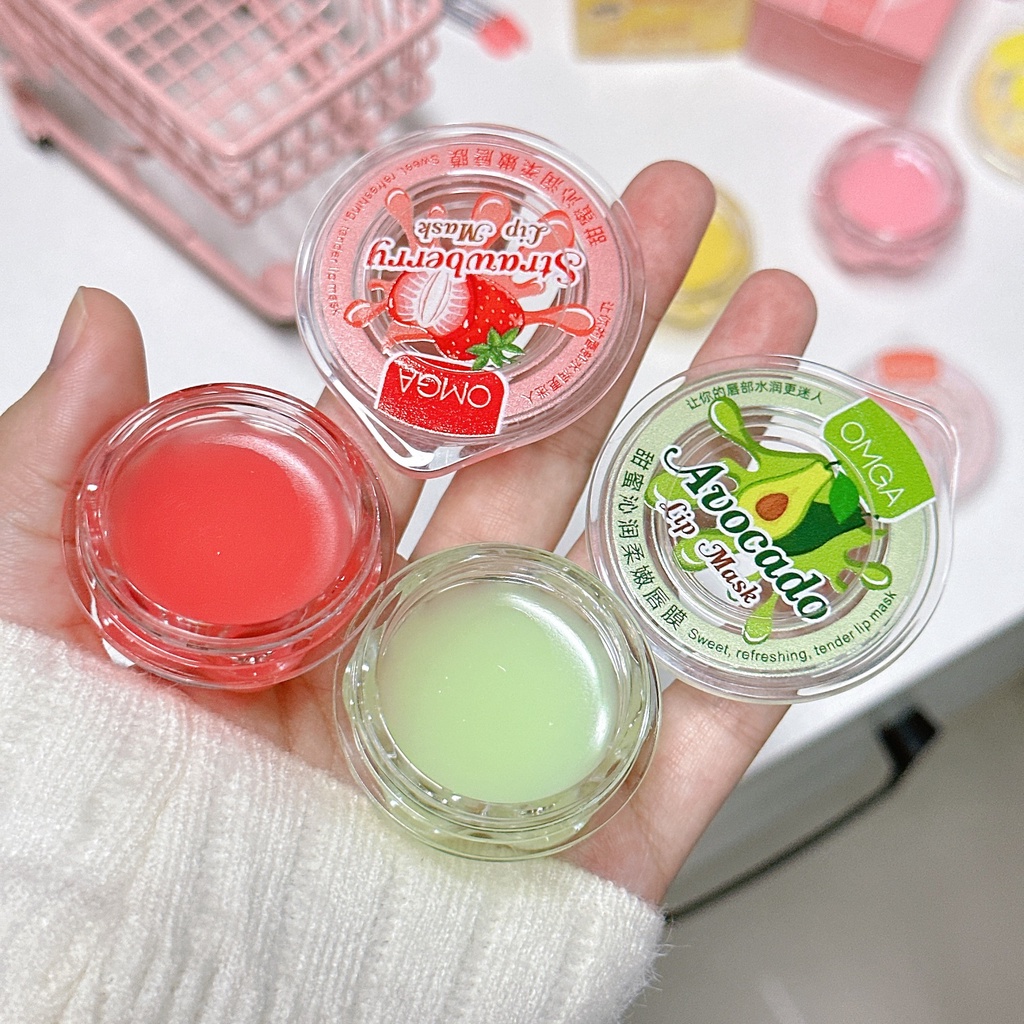Omga Mặt Nạ Môi Chiết Xuất Trái Cây Ngọt Ngào Dưỡng Ẩm Chăm Sóc Môi