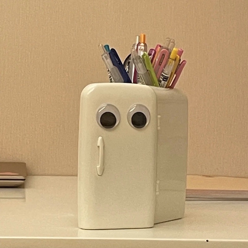 Hộp Đựng Bút Hình Tủ Lạnh mini Họa Tiết Hoạt Hình Dễ Thương