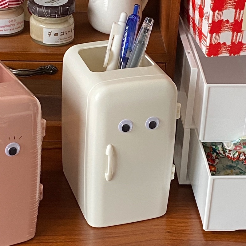 Hộp Đựng Bút Hình Tủ Lạnh mini Họa Tiết Hoạt Hình Dễ Thương